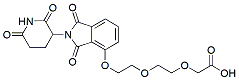 Molecular structure of the compound: Thalidomide-O-PEG2-C1-Acid