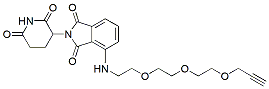 Molecular structure of the compound: Pomalidomide-PEG3-propargyl