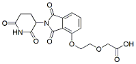 Molecular structure of the compound: Thalidomide-O-PEG1-C1-COOH