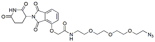 Molecular structure of the compound: Thalidomide-O-amido-PEG3-azide