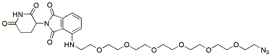 Molecular structure of the compound: Pomalidomide-PEG6-azide