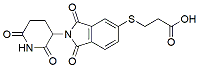 Molecular structure of the compound: Thalidomide-5-S-C2-acid