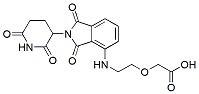Molecular structure of the compound: Pomalidomide-PEG1-acetic acid