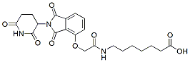 Molecular structure of the compound: Thalidomide-O-acetamide-C6-acid