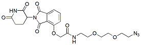 Molecular structure of the compound: Thalidomide-O-amido-PEG2-azide