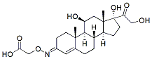 Molecular structure of the compound: Hydrocortisone 3-(O-carboxymethyl)oxime