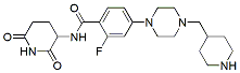 Molecular structure of the compound: N-(2,6-dioxopiperidin-3-yl)-2-fluoro-4-(4-(piperidin-4-ylmethyl)piperazin-1-yl)benzamide