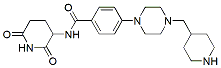 Molecular structure of the compound: N-(2,6-dioxopiperidin-3-yl)-4-(4-(piperidin-4-ylmethyl)piperazin-1-yl)benzamide