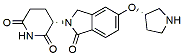 Molecular structure of the compound: (S)-3-(1-oxo-5-(((S)-pyrrolidin-3-yl)oxy)isoindolin-2-yl)piperidine-2,6-dione