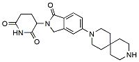 Molecular structure of the compound: 3-(1-oxo-5-(3,9-diazaspiro[5.5]undecan-3-yl)isoindolin-2-yl)piperidine-2,6-dione, HCl salt
