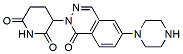 Molecular structure of the compound: 3-(1-oxo-6-(piperazin-1-yl)phthalazin-2(1H)-yl)piperidine-2,6-dione
