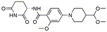 Molecular structure of the compound: (S)-4-(4-(dimethoxymethyl)piperidin-1-yl)-N-(2,6-dioxopiperidin-3-yl)-2-methoxybenzamide