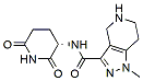 Molecular structure of the compound: (S)-N-(2,6-dioxopiperidin-3-yl)-1-methyl-4,5,6,7-tetrahydro-1H-pyrazolo[4,3-c]pyridine-3-carboxamide