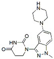 Molecular structure of the compound: 1-(1-methyl-5-(piperazin-1-yl)-1H-indazol-3-yl)dihydropyrimidine-2,4(1H,3H)-dione