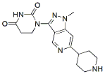 Molecular structure of the compound: 1-(1-methyl-6-(piperidin-4-yl)-1H-pyrazolo[4,3-c]pyridin-3-yl)dihydropyrimidine-2,4(1H,3H)-dione