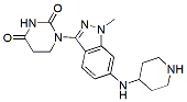 Molecular structure of the compound: 1-(1-methyl-6-(piperidin-4-ylamino)-1H-indazol-3-yl)dihydropyrimidine-2,4(1H,3H)-dione