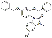 Molecular structure of the compound: 1-(2,6-bis(benzyloxy)pyridin-3-yl)-5-bromo-3-methyl-1,3-dihydro-2H-benzo[d]imidazol-2-one