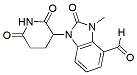 Molecular structure of the compound: 1-(2,6-dioxopiperidin-3-yl)-3-methyl-2-oxo-2,3-dihydro-1H-benzo[d]imidazole-4-carbaldehyde