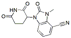 Molecular structure of the compound: 1-(2,6-dioxopiperidin-3-yl)-3-methyl-2-oxo-2,3-dihydro-1H-benzo[d]imidazole-4-carbonitrile