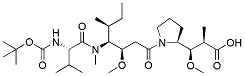 Molecular structure of the compound: Boc-Val-Dil-Dap-OH