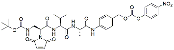 Molecular structure of the compound: Mal-Dap(Boc)-Val-Ala-PAB-PNP