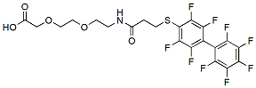 Molecular structure of the compound: PFB-mercaptopropionyl-AEEA