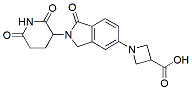 Molecular structure of the compound: 1-(2-(2,6-dioxopiperidin-3-yl)-1-oxoisoindolin-5-yl)azetidine-3-carboxylic acid