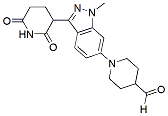 Molecular structure of the compound: 1-(3-(2,6-dioxopiperidin-3-yl)-1-methyl-1H-indazol-6-yl)piperidine-4-carbaldehyde