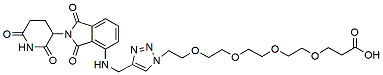 Molecular structure of the compound: Pomalidomide-triazole-PEG4-acid