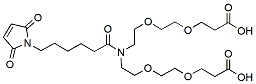 Molecular structure of the compound: Mal-C5-N-bis(PEG2-C2-acid)