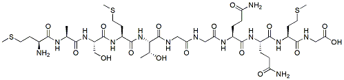 Molecular structure of the compound: T7 Tag Peptide