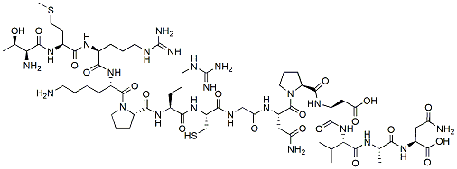Molecular structure of the compound: Peptide 74