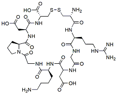 Molecular structure of the compound: iRGD peptide