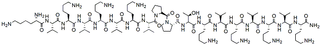 Molecular structure of the compound: SVS-1 peptide acetate