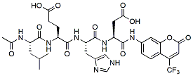 Molecular structure of the compound: Ac-LEHD-AFC