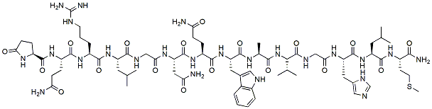 Molecular structure of the compound: Bombesin