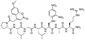 Molecular structure of the compound: MOCAc-PLGL(Dpa)AR