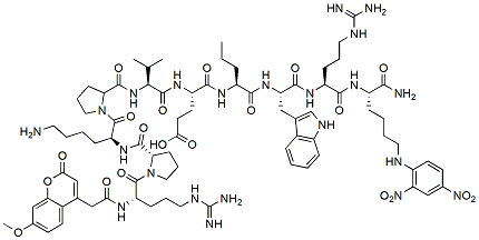 Molecular structure of the compound: Z-DEVD-AFC