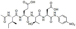 Molecular structure of the compound: Ac-Ile-Glu-Thr-Asp-pNA
