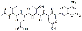 Molecular structure of the compound: Ac-IETD-AFC