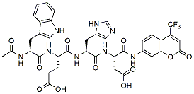 Molecular structure of the compound: Ac-WEHD-AFC