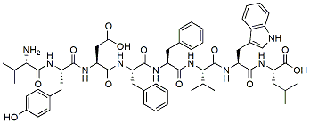 Molecular structure of the compound: Tyrosinase-related Protein 2 (TRP-2) (181-188)