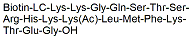 Molecular structure of the compound: [Lys(Ac)382]-p53 (372-389), human, biotin labeled