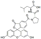 Molecular structure of the compound: 5-FAM-Pro-Leu-OH