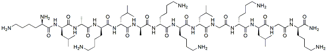 Molecular structure of the compound: d-(KLAKLAK)2, Proapoptotic Peptide