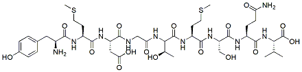 Molecular structure of the compound: [Asp371]-Tyrosinase (369-377), human
