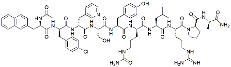 Molecular structure of the compound: Cetrorelix acetate