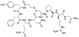 Molecular structure of the compound: Desmopressin Acetate trihydrate