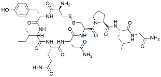 Molecular structure of the compound: Oxytocin