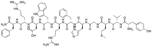 Molecular structure of the compound: Gamma-1-Melanocyte Stimulating Hormone (MSH), amide